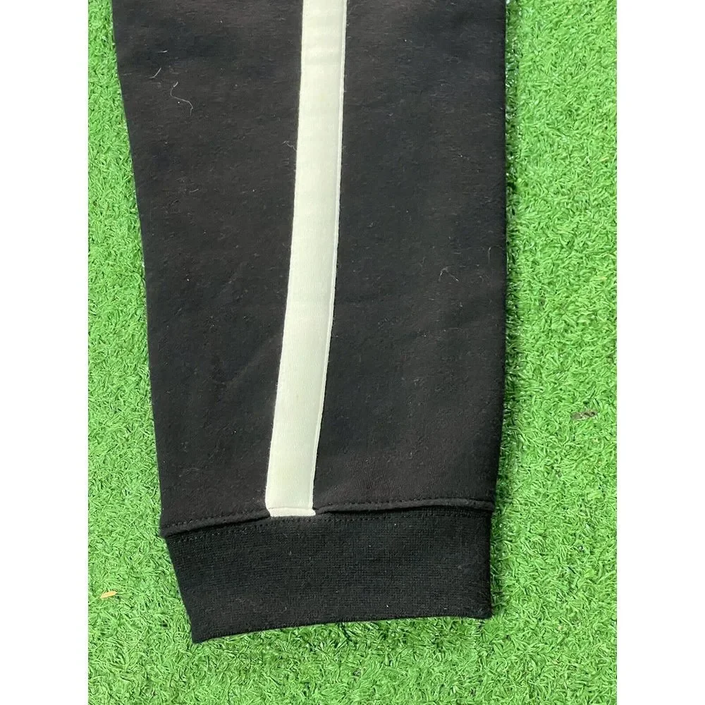 Vintage Nike‎ Y2K Black Running Sweatpants Joggers Mens Size Small Big Logo